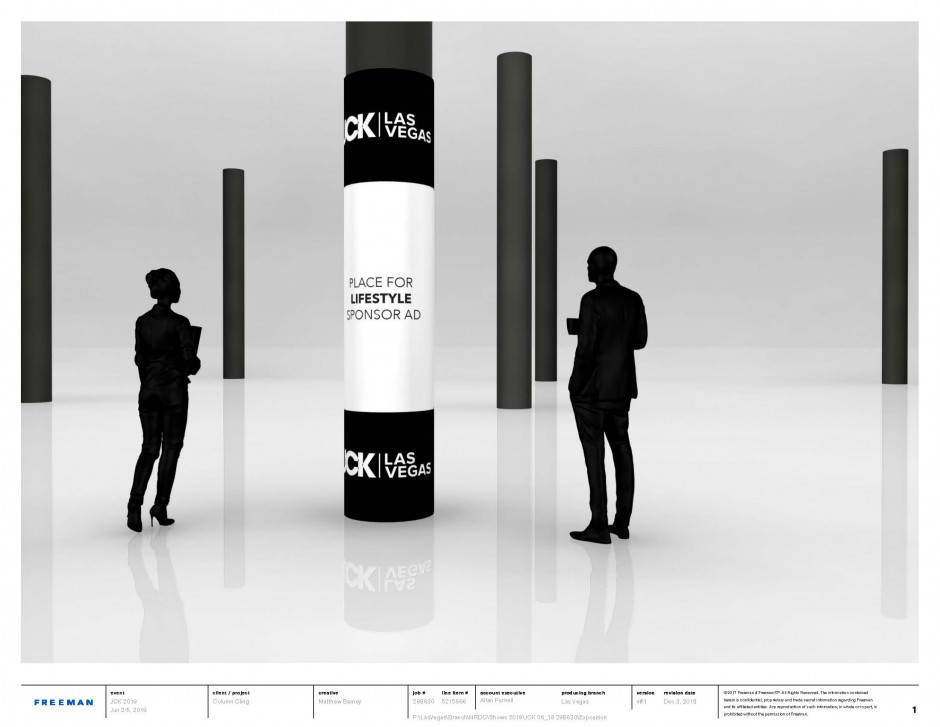 Exhibit Hall Lvl 1 Column Wrap L1-EHC12